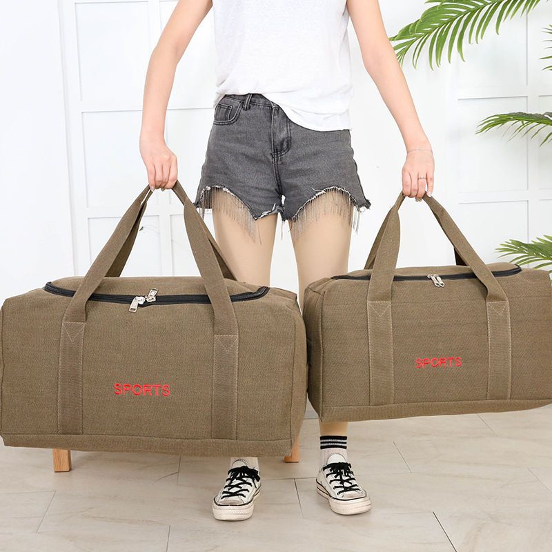 Thời trang cổ điển túi du lịch vải công suất lớn túi hành lý linh hoạt