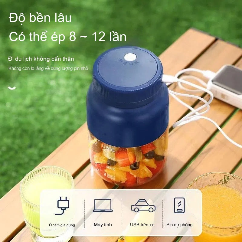 Máy ép trái cây JIALEFU 1300ML công suất lớn 38 trang dao không dây di động nắp cốc đôi nhanh ép tươ