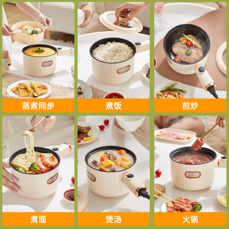 Nồi nấu điện ký túc xá sinh viên đa chức năng một người ăn nồi mì gói nồi nấu nhỏ nồi nấu cháo nồi k