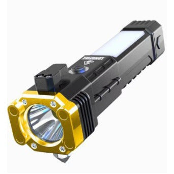 búa đa chức năng 4 trong 1 xe phá cửa sổ máy thoát hiểm búa khẩn cấp ánh sáng mạnh sạc