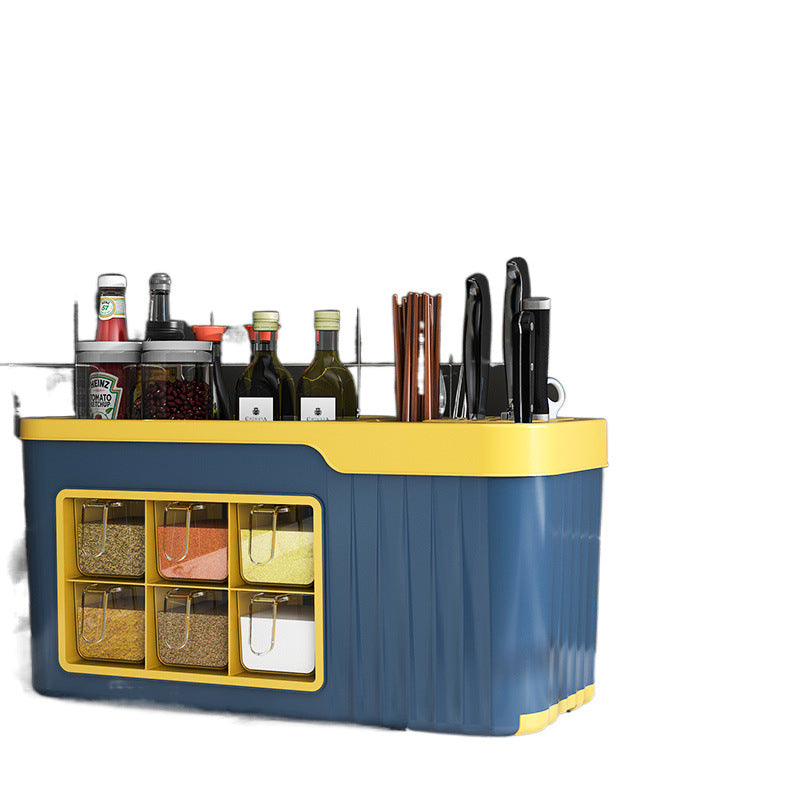 Hộp gia vị kết hợp bộ nhà bếp đa chức năng gia vị muối lon gia vị