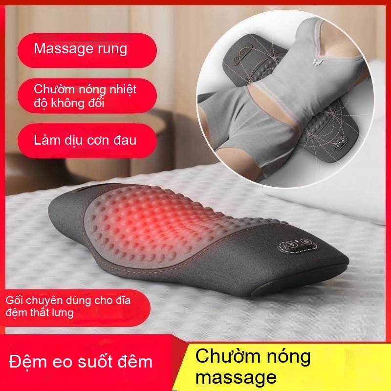 Gối thắt lưng trên giường ngủ bảo vệ thắt lưng đệm thắt lưng gối ngủ hỗ trợ thắt lưng massage làm nó