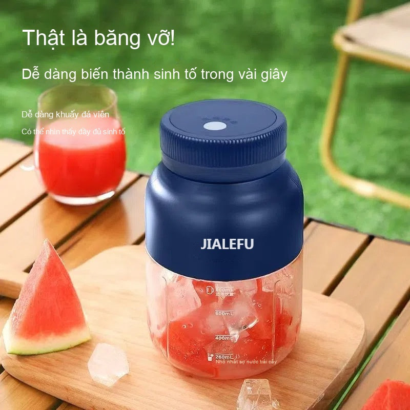 Máy ép trái cây JIALEFU 1300ML công suất lớn 38 trang dao không dây di động nắp cốc đôi nhanh ép tươ