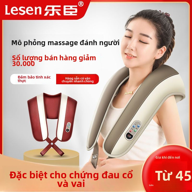 Máy massage  đa chức năng đánh massage cổ vai Le massage khăn choàng cổ vai thắt lưng đánh lưng cổ đốt sốn