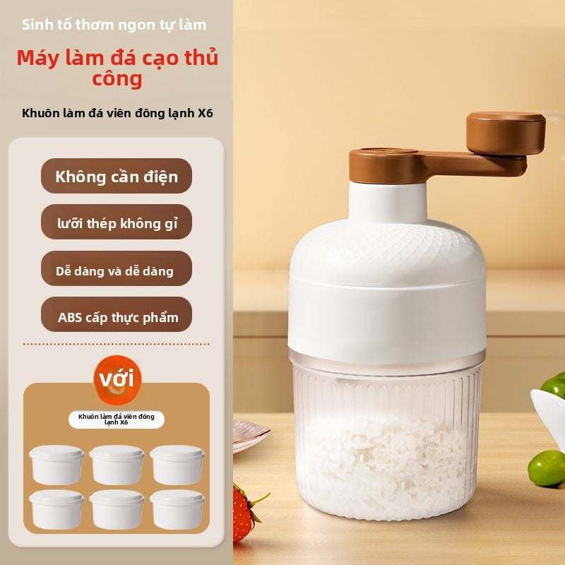 Máy làm đá bằng tay Máy làm đá bông gia đình Máy làm đá nhỏ Máy làm đá đá lắc tay Máy làm đá mưa đá0