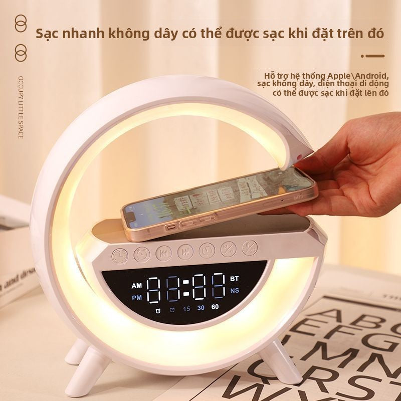 Loa Bluetooth sạc không dây đa chức năng giá trị màu sắc cao đèn ngủ đồng