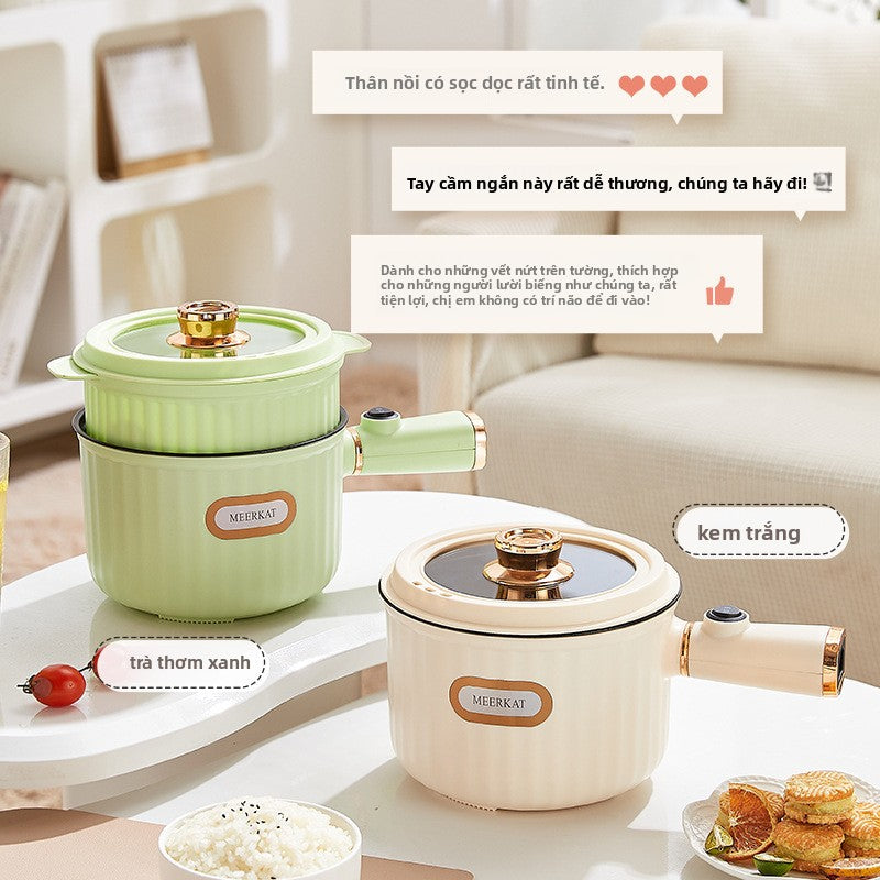 Nồi nấu điện ký túc xá sinh viên đa chức năng một người ăn nồi mì gói nồi nấu nhỏ nồi nấu cháo nồi k