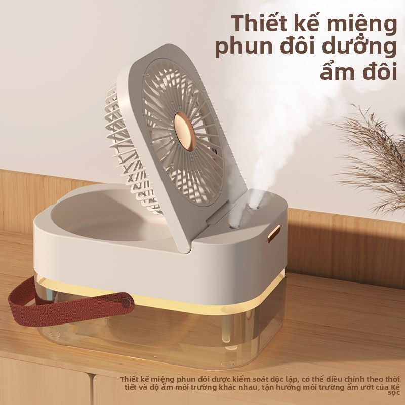 quạt tạo độ ẩm phun nước làm mát bằng quạt tạo độ ẩm 2 trong 1 ký túc xá sinh viên USB văn phòng máy tính để bàn si