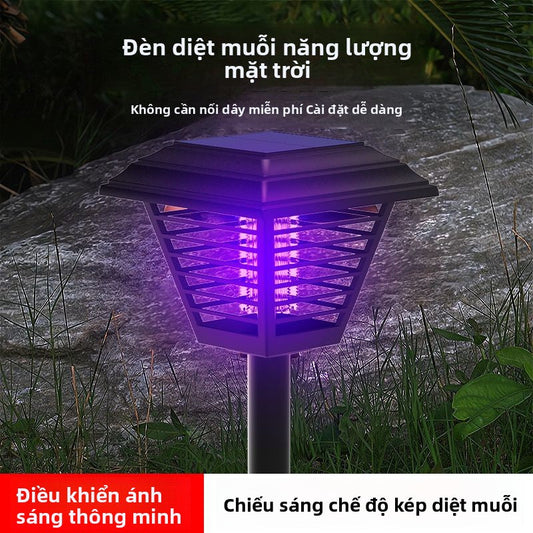 Đèn diệt muỗi năng lượng mặt trời Trang chủ sân vườn sân ngoài trời diệt côn trùng chống thấm nước n
