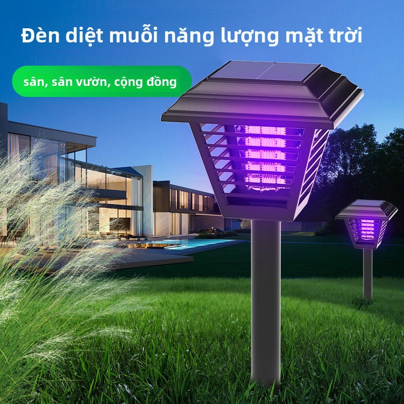 Đèn diệt muỗi năng lượng mặt trời Trang chủ sân vườn sân ngoài trời diệt côn trùng chống thấm nước n