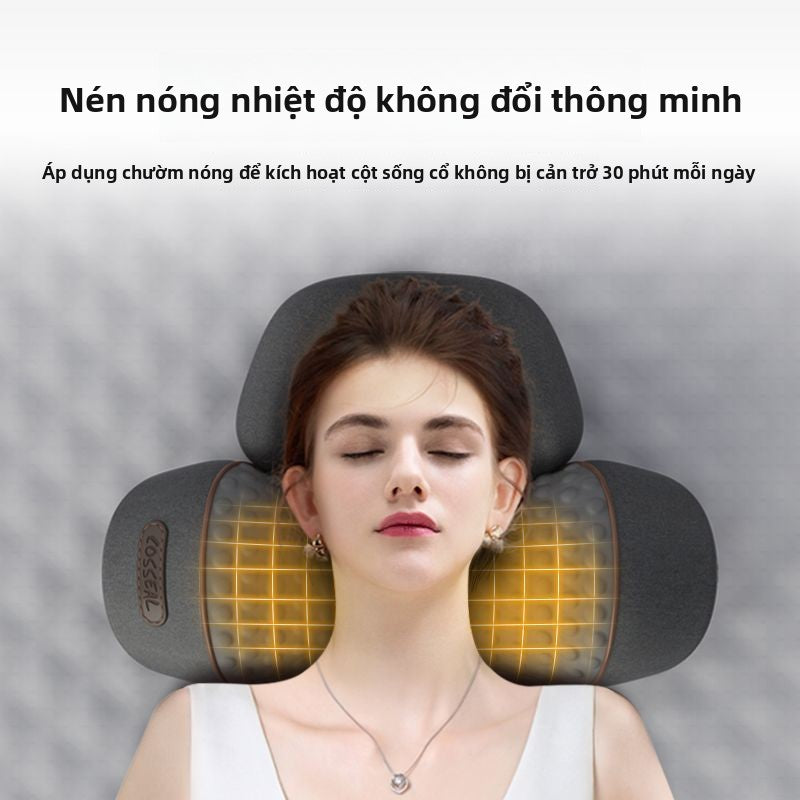 Gối nâng đỡ cổ vai gáy  bảo vệ cột sống mạnh mẽ ngủ massage cột sống khôn