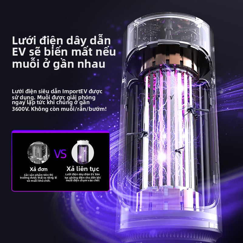 Đèn diệt muỗi gia đình im lặng trẻ sơ sinh phụ nữ mang thai trong nhà điện giật đèn diệt muỗi chống